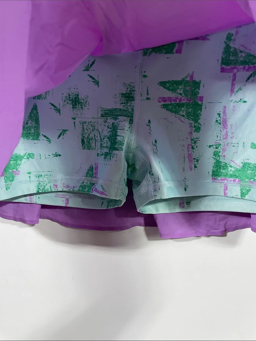 Nike Women's Lavender Flared Athletic Skirt with Teal Swoosh